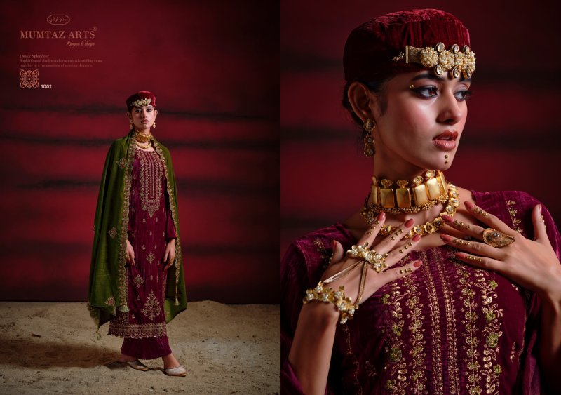 Sanwariya By Mumtaz Arts Crush Velvet Designer Salwar Suits